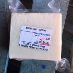 Hard Goat Cheddar – Salted – per lb