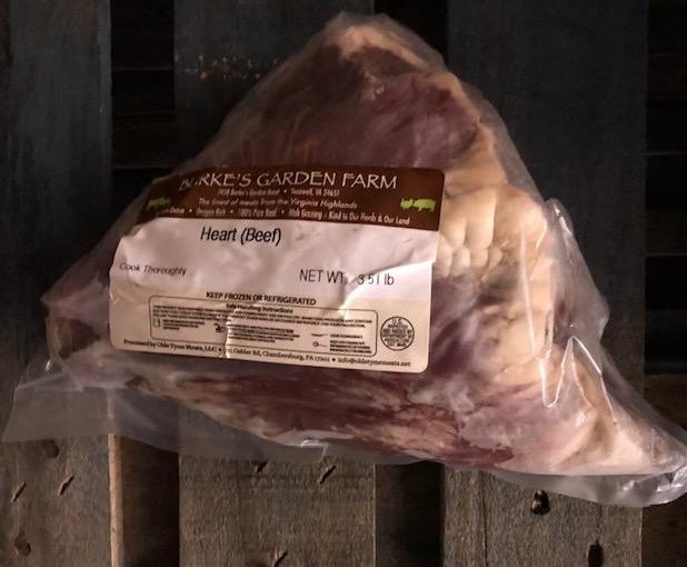 Whole Beef Heart – per lb