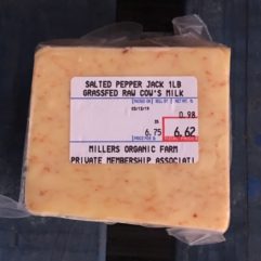 Pepper Jack – A2/A2 – Salted – per lb